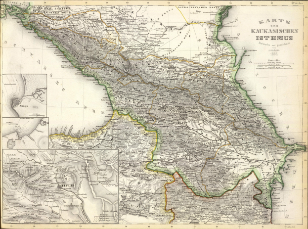 Eine alte Karte des Königreichs Iran aus dem Jahr 1856, gerahmt und zeigend die Provinzen Irans und Iraks.